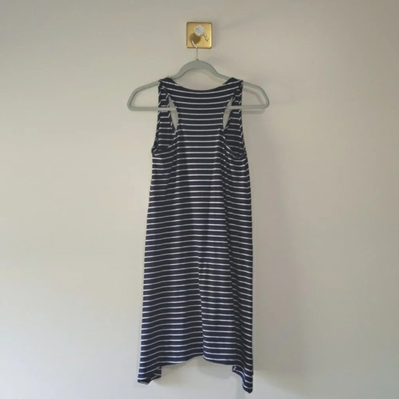 Lily Pulitzer Jennalyn 100% Pima Cotton  Swing Dress XS Navy Blue White Stripe - Picture 6 of 12